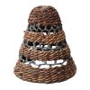 Veľké Tienidlo na Lampu z Banánového Listu Abu-Abu Raffia - H:36xD:34cm