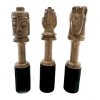 Drevená Palička - 14 cm - Vyrezávaný Budha (Varianta 14 cm - Vyrezávaný Budha)