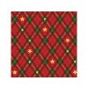 39532 pvc vianocny gumeny obrus sirka 140cm cervene karo a hviezdicky
