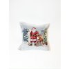 Vianočná Gobelínová OBLIEČKA na vankúš 45*45cm - MIKULÁŠ A JELENČEK