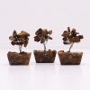 Mini Stromčeky z Drahých Kameňov na Orgonitovej Základni - Tigrie Oko (15 kameňov)