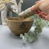 Drevená Rituálna Miska na Vykurovacie Zväzky – Štyri Elementy – 12x7 cm (Varianta Drevená Rituálna Miska na Vykurovacie Zväzky – Štyri Elementy – 12x7 cm)