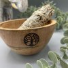 Drevená Rituálna Miska na Vykurovacie Zväzky - Strom Života - 12x7cm (Varianta Strom Života - 12x7cm)