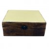 Veľká Drevená Krabička s Keramickou Glazúrou - 20x15x7.5cm - Betón (Varianta 20x15x7.5cm - Betón)
