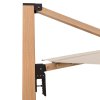 ALU WOOD XL 4x3 m - záhradný naklápací bočný slnečník (Barvy slunečníků 820)