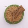 Prírodné Prestieranie - Juta a Bavlna 10 cm (sada 4 ks) - Olivový Okraj