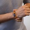 Náramok Krčnej Čakry z Cédrového Dreva so Sodalitom (Varianta Náramok Krčnej Čakry z Cédrového Dreva so Sodalitom)