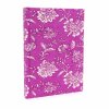 Bavlnené Zápisníky 20x15cm - 96 Strán - Fuchsiové Kvety (Varianta 96 Strán  - Fuchsiové Kvety)
