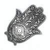 Stojan na Vonné Tyčinky Hamsa z Lešteného Hliníka, 14 cm (Varianta Stojan na Vonné Tyčinky Hamsa z Lešteného Hliníka, 14 cm)