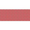 PVC obrus v šírke 140cm - celá rolka 20 metrov - motív červené BODKY