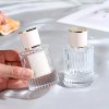 Okrúhla Rebrovaná Sprejová Fľaša s Uzáverom 30ml - Modrozelená