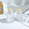 Okrúhla Rebrovaná Sprejová Fľaša s Uzáverom 30ml - Modrozelená