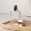 Okrúhla Rebrovaná Sprejová Fľaša s Uzáverom 50ml - Púdrová Modrá