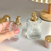 Okrúhla Rebrovaná Sprejová Fľaša s Uzáverom 50ml - Ružová