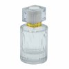 Okrúhla Rebrovaná Sprejová Fľaša s Uzáverom 50ml - Biela