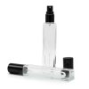 10 ml štvorcová Vysoká Tenká Fľaška, Čierny Sprej a Uzáver (Varianta 10 ml štvorcová Vysoká Tenká Fľaška, Čierny Sprej a Uzáver)