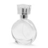 50 ml Oválna Fľaška, Strieborný Sprej a Krištáľový Uzáver (Varianta 50 ml Oválna Fľaška, Strieborný Sprej a Krištáľový Uzáver)