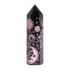 Čierne Obsidiánové Hroty (cca 60-70 g, 9 cm) - Mystický Príbeh - Ružová Ruža