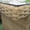 Záhradný nábytok polyratan Hnedý melír - 6-dielny set pre 7 osôb s poduškami - ERIKA