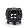 Aroma Lampa Nádoba na Nožickách - Srdiečka - Matná Čierna (Varianta Srdiečka - Matná Čierna)