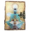 Kožený Zápisník "Budha Sedem Čakier" s Okrajom (12.5cmX17.5cm) (Varianta Kožený Zápisník "Budha Sedem Čakier" s Okrajom (12.5cmX17.5cm))