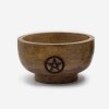 Malá Rituálna Miska na Vonné Tyčinky a Kužele 11x5.5 cm - (Pentagon rôzne symboly)