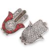 Červený a Zelený Malý Stojan na Vonné Tyčinky Hamsa 13x5,5 cm (Varianta Červený a Zelený Malý Stojan na Vonné Tyčinky Hamsa 13x5,5 cm)