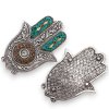 Zelený Malý Stojan na Vonné Tyčinky Hamsa 13x5,5 cm (Varianta Zelený Malý Stojan na Vonné Tyčinky Hamsa 13x5,5 cm)