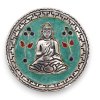 Stojan na Vonné Tyčinky Budha Zelený Dekor 10cm