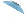 WINDPROFI NEO 2 m - plážový naklápací slnečník (Barvy slunečníků 834)