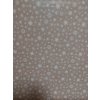 PVC vianočný gumený obrus šírka 140cm Béžový BIELE VLOČKY