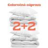 Antialergická 2+2 Celoročná Súprava 2xVankúš 70x90cm + 2xPaplón 140x200cm