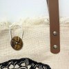 Prírodná Taška s Koženými Rukoväťami - Buddha