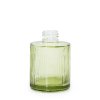 150ml Vrúbkovaná Okrúhla Fľaštička na Difúzor (28 mm hrdlo) - Dymová Zelená
