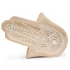 Dlhá Tácka 30x20.5x2.5cm - Hamsa Biela Vymývaná
