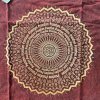 Stone Wash Tričko (M) - Mandala - Gaštanovo Hnedé (Varianta Mandala - Gaštanovo Hnedé)