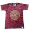 Stone Wash Tričko (L) - Mandala - Gaštanovo Hnedé (Varianta Mandala - Gaštanovo Hnedé)