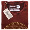 Stone Wash Tričko (XL) - Mandala - Gaštanovo Hnedé (Varianta Mandala - Gaštanovo Hnedé)