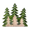 Stratený v Lese - Drevená 3D Dekorácia Tri Stromy - 20x23cm (Varianta Drevená 3D Dekorácia Tri Stromy - 20x23cm)