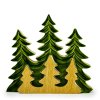 Stratený v Lese - Drevená 3D Dekorácia Tri Stromy - 20x23cm (Varianta Drevená 3D Dekorácia Tri Stromy - 20x23cm)