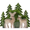 Stratený v Lese - Drevená 3D Dekorácia Dva Jelene v Lese - 18x23cm (Varianta Drevená 3D Dekorácia Dva Jelene v Lese - 18x23cm)