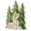 Stratený v Lese - Drevená 3D Dekorácia Jeleň v Lese - 23x20cm (Varianta Drevená 3D Dekorácia Jeleň v Lese - 23x20cm)