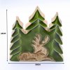 Stratený v Lese - Drevená 3D Dekorácia Jeleň v Lese - 23x20cm (Varianta Drevená 3D Dekorácia Jeleň v Lese - 23x20cm)