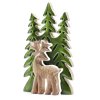 Stratený v Lese - Drevená 3D Dekorácia Jeleň v Lese - 25x15cm (Varianta Drevená 3D Dekorácia Jeleň v Lese - 25x15cm)