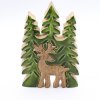 Stratený v Lese - Drevená 3D Dekorácia Jeleň v Lese - 25x15cm (Varianta Drevená 3D Dekorácia Jeleň v Lese - 25x15cm)