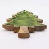 Stratený v Lese - Drevená Smaltová Miska s Motívom Stromu - 25x19cm (Varianta Drevená Smaltová Miska s Motívom  Stromu - 25x19cm)