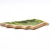 Stratený v Lese - Drevená Smaltová Miska s Motívom Listu - 33x17cm (Varianta Drevená Smaltová Miska s Motívom  Listu - 33x17cm)