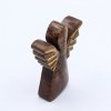 Malý Anjel z Mangového Dreva - Zlatý Dekor - 12cm (Varianta Zlatý Dekor - 12cm)