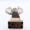 Veľký Anjel Strážny z Mangového Dreva, Kovové Krídla a Smaltované Detaily – 40 cm (Varianta Veľký Anjel Strážny z Mangového Dreva, Kovové Krídla a Smaltované Detaily – 40 cm)
