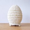 Boho Morská Mušľová Lampa - Biela Oválna - 15 cm (Varianta Biela Oválna - 15 cm)